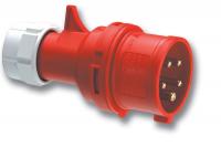 PCE Contactstop CEE 16A - 400V 4P - IP44 - 6h - rood met fasewissel